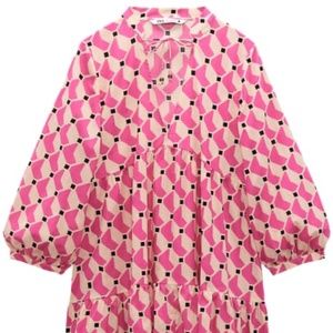 Zara Printed Mini Dress